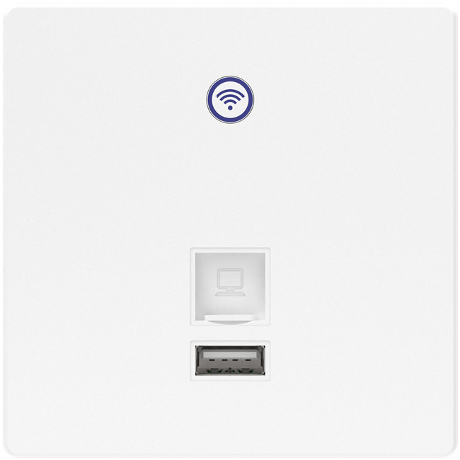 AC100-240V Power In Wall Wireless Access Point With 10/100M RJ45 Port Realtek Chipset
