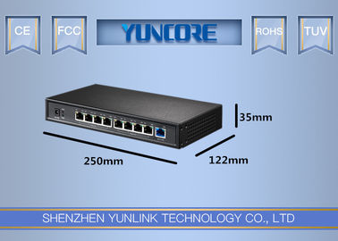 China 8-Port Faster PoE Switch IEEE 802.3af/at Standard + 1* 10/100M up-link port supplier