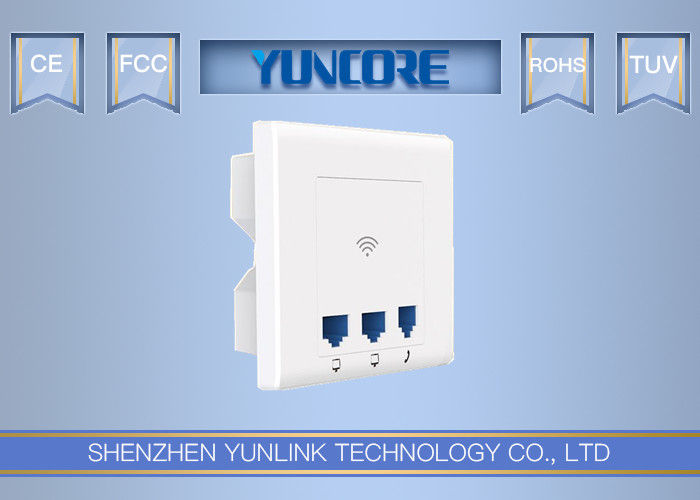 2.4G 300Mbps Band In Wall Wireless Access Point 802.3af POE Support 802.1Q Vlan